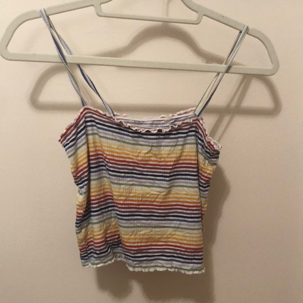 Rainbow Pacsun cropped tank